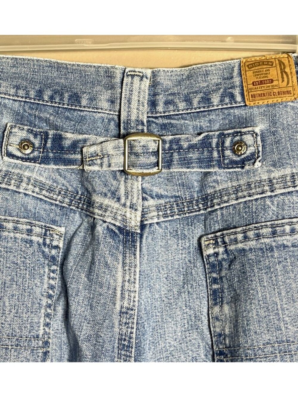 Vtg Riders Jeans 80s Relaxed Fit Mom High Waist Cinch Boyfriend Med Wash Wom 16 - Picture 3 of 13